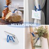 8PCS 12-Inch Silicone Cable Ties, Bendable Rubber Twist Ties, Reusable