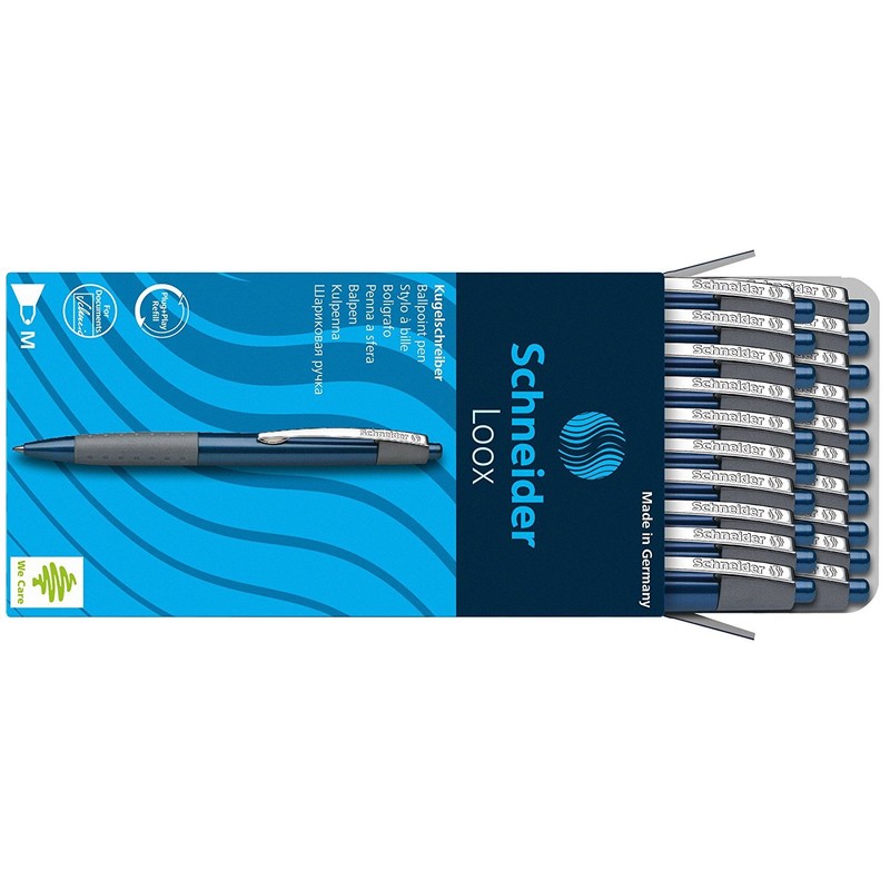 Schneider Loox Ballpoint Pen, M Line Width, Pack of 20,