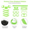 CheroCar 18PCS Interior Trim Kit for Jeep Wrangler JK JKU