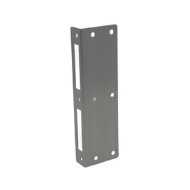 Stainless Steel Safety Strike Plate for Front Doors, Room Doors and Interior Doors: High Quality Polished with K 320, Easy Assembly, Can Be Used Left and Right. Set Includes Mounting Material