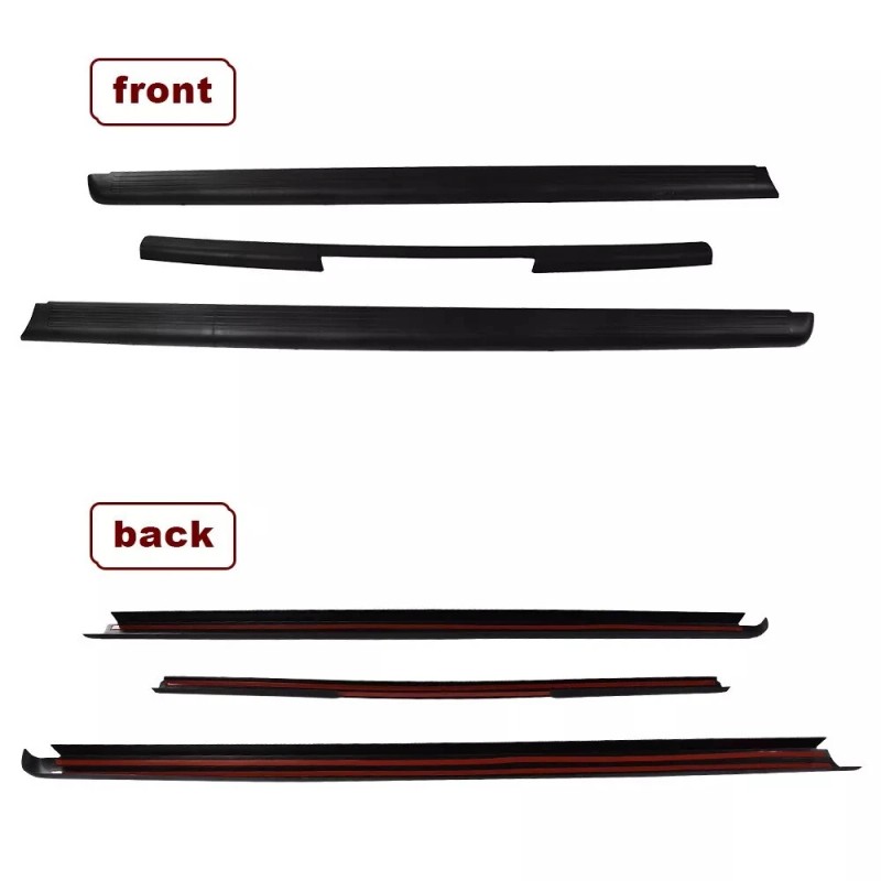 3PCS Bed Rail Caps Tailgate Protector Fit For 2005-2014 Nissan