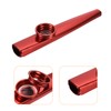 MECCANIXITY Kazoo Musical Instrument Aluminum Alloy Red with Flute Diaphragm