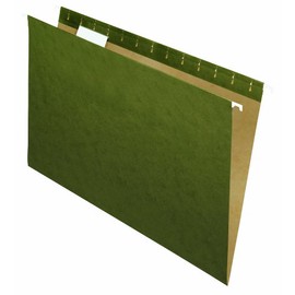 Island Hanging File Folder 1/5 Cut, Legal Size, Standard Green, 25 Count (373 1/5)