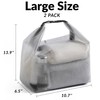 Clear Toiletry Bag 2 Pack, Water resistant Large Size Travel