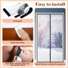 SmoothNovelty Clear Magnetic Thermal Insulated Door Curtain Transparent Magnet Patio