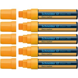 Schneider Maxx 260 Chalk Marker - Orange (Pack of 5)