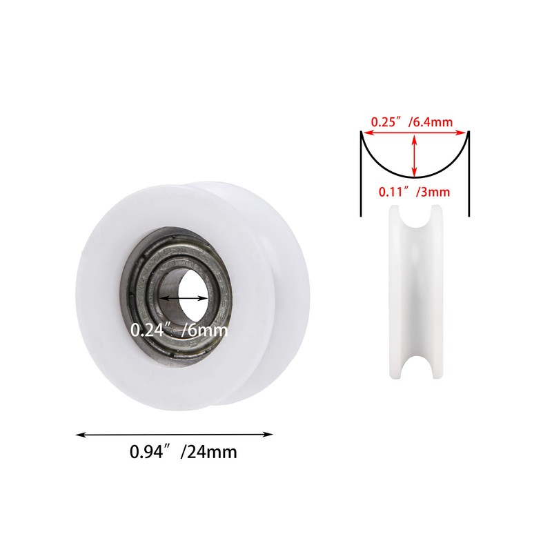 4 pieces 6 x 24 x 9 cm plastic coated