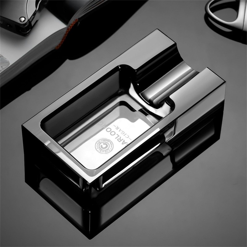 CIGARLOONG Cigar Ashtray Glass for Outdoors Patio Home Office Use,Gift