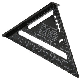 XINYUICEAN Escuadra de Aluminio Carpintero, Guía de Diseño de Transportador de Ángulo de Triángulo de Aleación de 7 Pulgadas, Cuadrada de Triángulo (Metric)