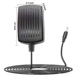 LKPower 5V Black DJ Equipment Power Supply, 2A, 10W, Compact, 100-240V AC Input, 5V Output, 2Amp, 1 Pack