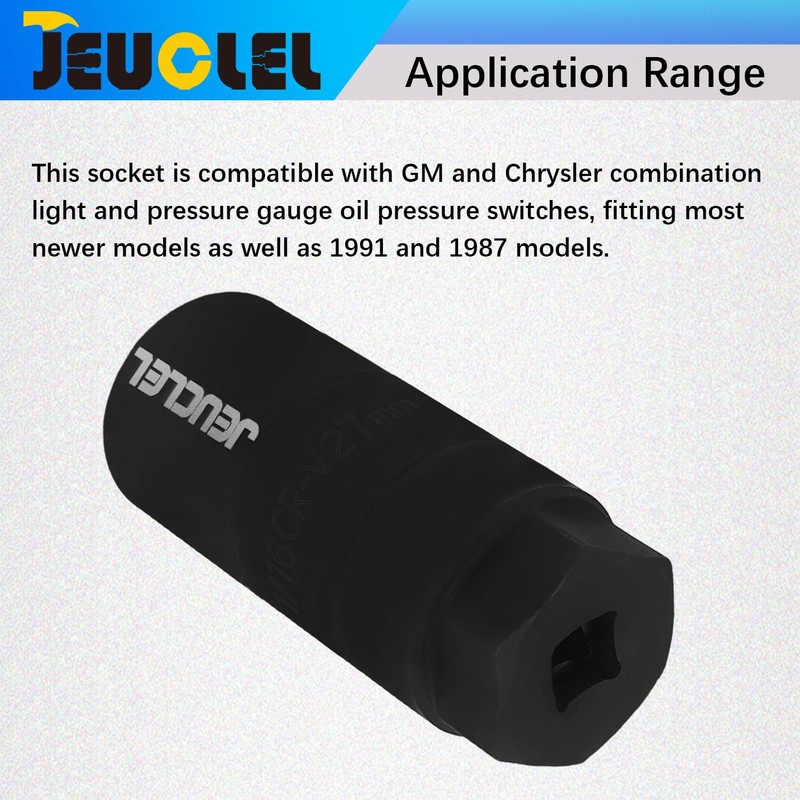 JEUCLEL Oil Pressure Sensor Switch Socket, Special Size 1-1/16 Inch,