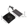 Efficient Solar Power Panel Exhaust Fan, Energy Saving and Odor