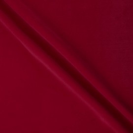 Mook Fabrics Velveteen Solid, Cranberry Cut by The Yard