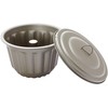 Staedter Water Bath Shape with Lid, Silver, 20 x 14