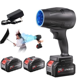 DAILYLIFE Electric Cordless Leaf Blower, 130MPH Handheld Leaf Blower, 2X 2.6Ah Battery and Charger Included, Lightweight & Portable for Patio Cleaning, Lawn Care, Car and Dust