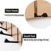 Wooden Wall Mounted Folding Rack, Modern Wall Floating Coat Hook