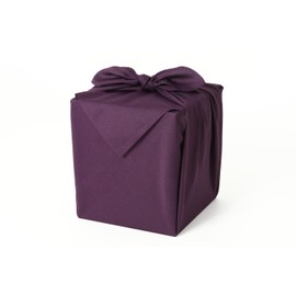 [Oshibi Koubo] Furoshiki Large Ichigoshi Weave Ceremonial Memorial Service, 35.4 inches (90 cm), Plain, Polyester, Made in Japan (Purple)