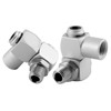 4pcs/Set Aluminum 1/4" Universal 360 Swivel Air Hose Connector Adapter