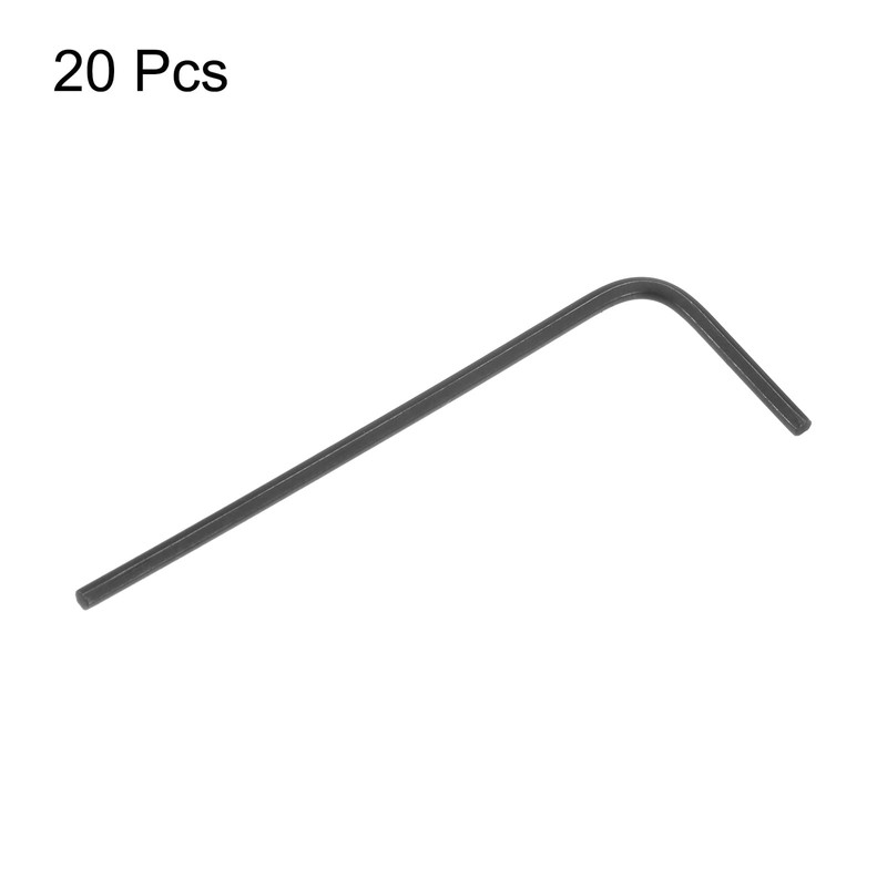 sourcing map 20pcs Hex Key Wrench 1/20" L-Shape Hexagon SAE
