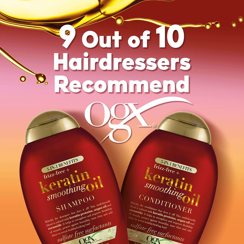 OGX Anti Frizz Keratin Smoothing Oil 5 in 1 Sulfate
