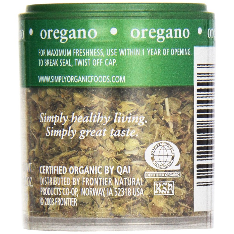 Simply Organic, Mini Oregano, .07 oz