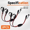 12 Inch 14AWG SAE Y Splitter 14 AWG 14 Gauge