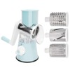 Rotary Cheese Grater Shredder, Manual Vegetable Slicer Suction Base 3