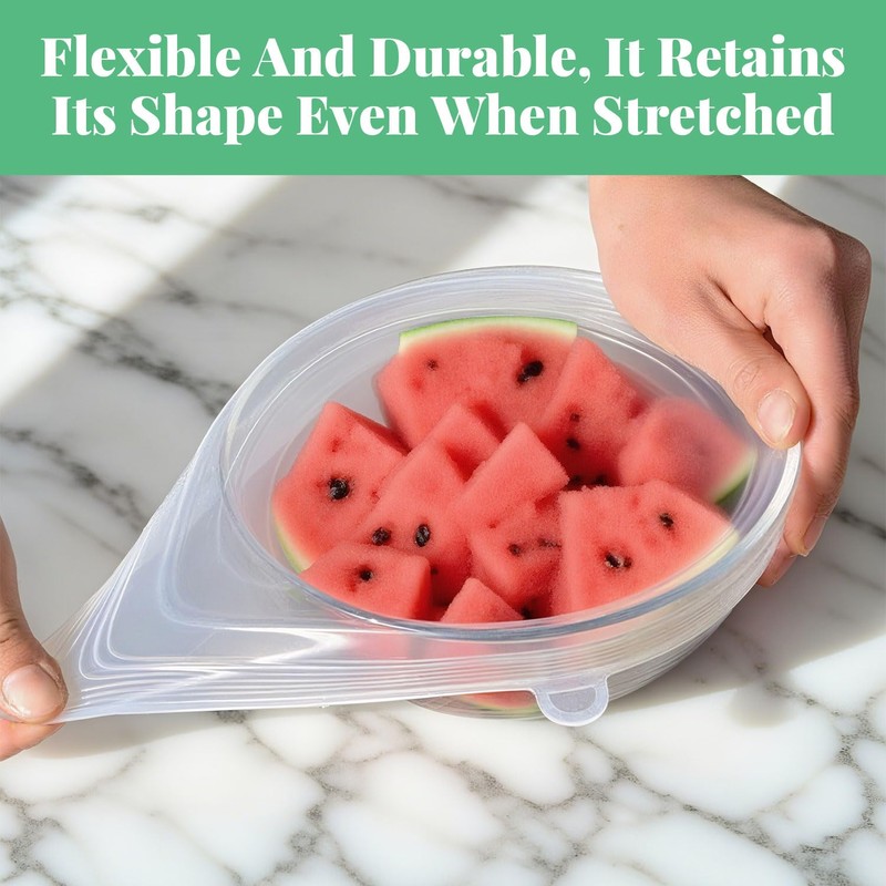 Silikon-Lebensmittelabdeckungen, runde Stretch-Deckel, wiederverwendbare Silikonabdeckungen für Schüsseln, Tassen und Behälter,