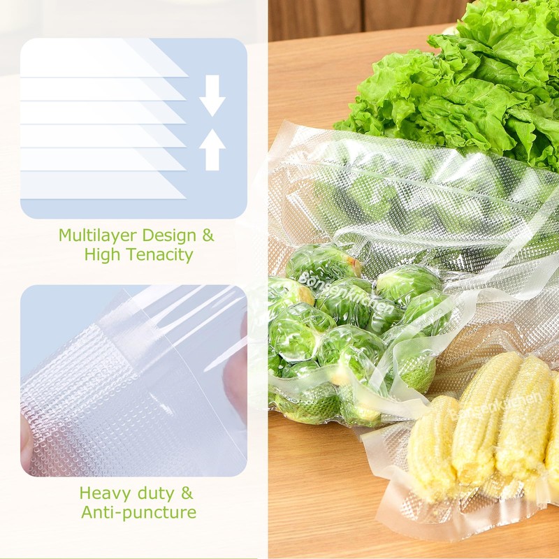 [2025 Upgraded] Bonsenkitchen 6 Rolls 11" x 16' Vacuum Sealer