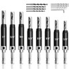 Canitu 17Pcs Black Self Centering Drill Bit Set 1/4" Hex