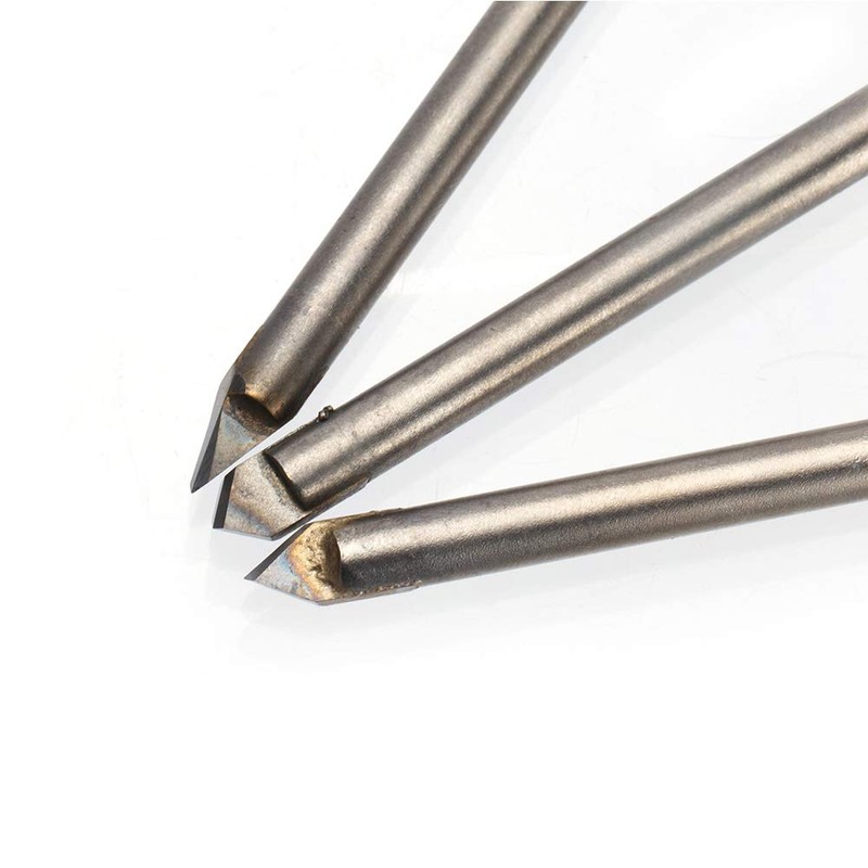HUHAO 5PCS 45 Degree CNC Tool Stone Carving Bits 6mm