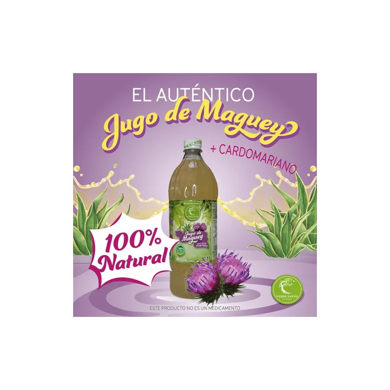 Bebida 2 Jugo Con Cardo Mariano Verde Santo Natural Origi