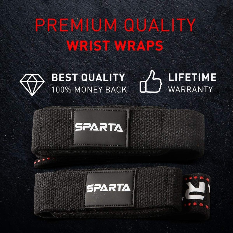 Weight Lifting Straps with Padded Wrist Support – Non Slip