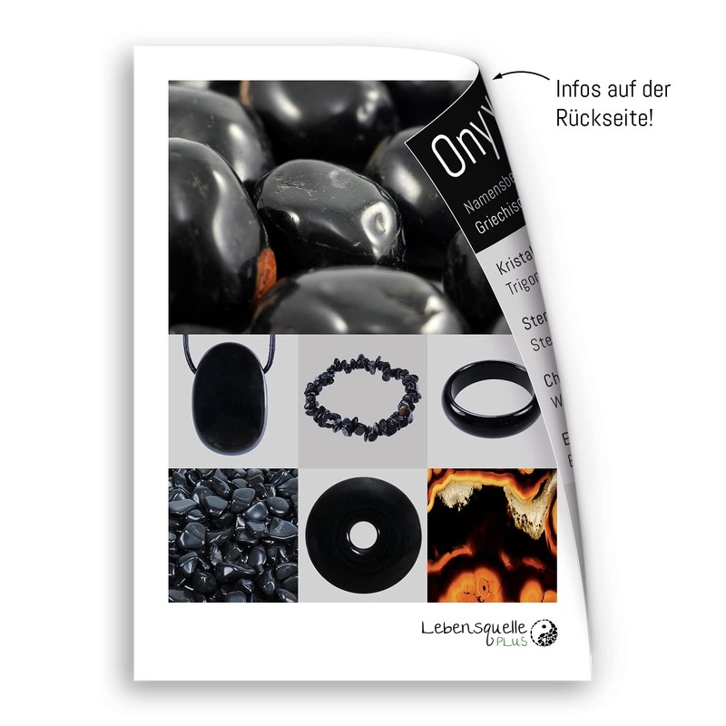 Onyx Disc Stone, Worry Stone Pocket Stone, High-Quality Gemstone Lebensquelle