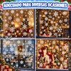 116PCS Adornos Navideños para Ventanas, Navideñas Copos de Nieve