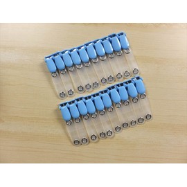 Torekagu Moving Pocket Clip Band Clip (Light Blue, 20 Count)