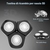 Testine per rasoio elettrico 3D - Testine di ricambio magnetiche