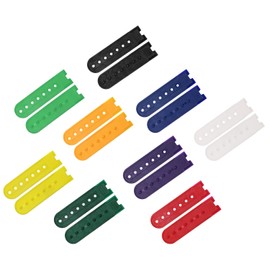 PENTA ANGEL Replacement Snapback Strap for Baseball Cap Cowboy Hats 9 Pairs 7 Holes Snapback Extender Hat Strap Clip Hats Repair Fasteners Buckle Strap (Mixed Color)