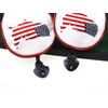 USA Flag Covers Driver 1 3 5 Headcovers 3Pcs White