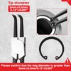 LEONTOOL 13-Inch Snap Ring Plier Heavy Duty Internal Circlip Pliers