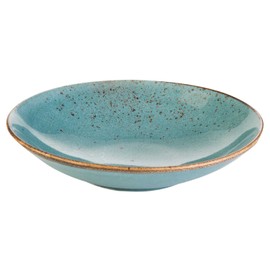 Soup Plate, Deep Plate, Salad Plate, Stoneware, Blue, Dishwasher Safe