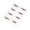Mikinona 4 Pairs Temporary Eyeliner Stickers Wispy Lashes Eyeliner Stencil