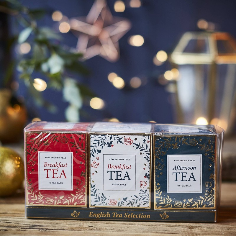 New English Teas Christmas Themed English Tea Carton Gift Set