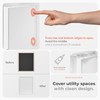HVAC OV 4x8 Inch White Access Panel – ABS Plastic