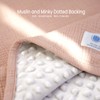 lulumoon Baby Blanket for Newborn Receiving: Minky Dot & Muslin