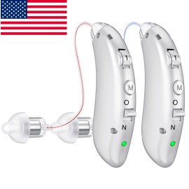 Rechargeable Digital Hearing Aids Severe Loss Sound Vocie Hearing Amplifier BTE