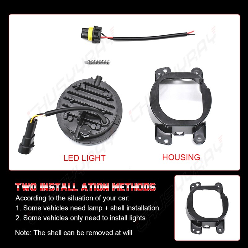 CHUSYYRAY Compatible with Ford Transit Connect Fog Lights Assembly 2010