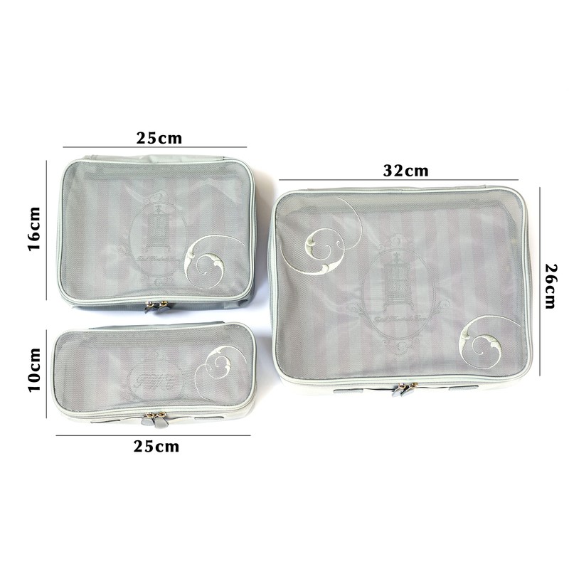 Total Wardrobe Care Travel Packing Cubes For Suitcases, Set of