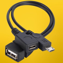 OTG Power Cable for Firestick 4K/4K Max/Lite/Cube/2nd Gen - High-Speed USB Host Adapter, 6-Inch