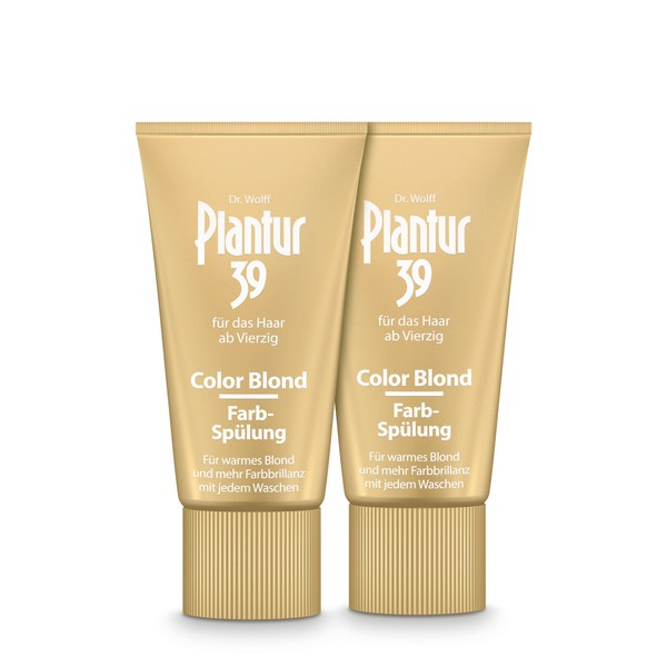 Plantur 39 Color Blonde Colour Conditioner - 2 x 150ml - Colour Refreshing Conditioner for Women - For Better Combing - For Bleached and Blonde Hair